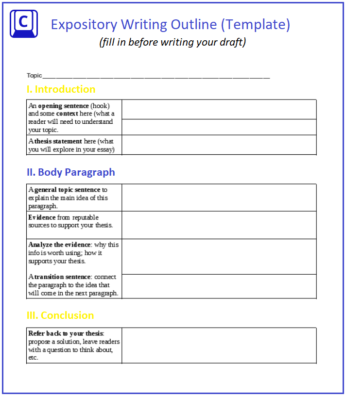 expository-writing-outline