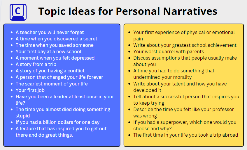 personal-narrative-topics